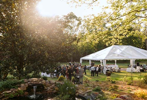 gillen house bnb event wedding event canopy tent